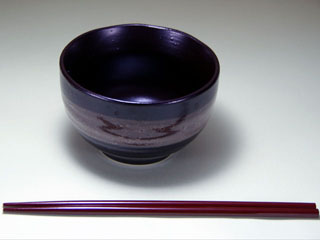 お椀(電子レンジ対応)と輪島塗箸