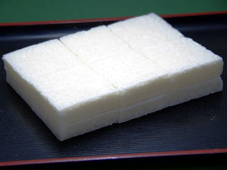 白小米角切餅